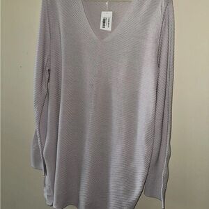 XL NWT Eileen Fisher Beige Ceramic V-Neck Sweater